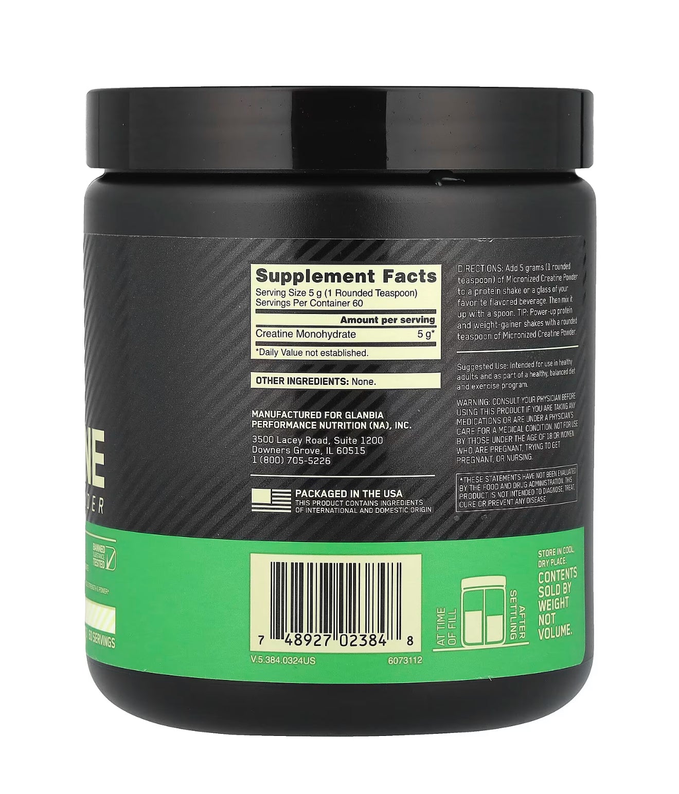 Micronized Creatine – Optimum Nutrition